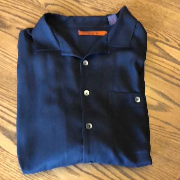 axis Other - 2X (100% silk) black men’s shirt by AXIS
